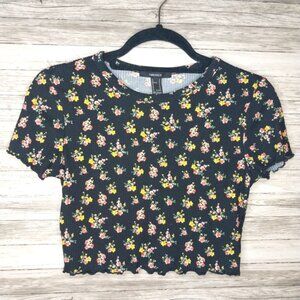 Forever 21 Floral Crop Top Size small